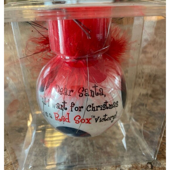 Set of 3 *NEW* Boston Red Sox Christmas Bulbs - Picture 3 of 4